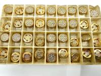 12MM Swarovski Pave Crystal Jeans Button 178011 Swarovski Crystal vintage articles jacket buttons