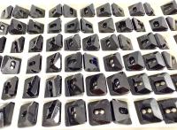 10mm Swarovski 3027 Square Jet Black Button Vintage crystals tailoring materials