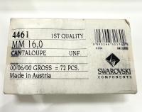 Vintage Swarovski 16mm Cushion Cut in Cantaloupe 4461 Premier Crystal 2 Pieces fancy stones jewelry making craft supply