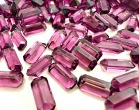 Vintage Swarovski 10x5 mm Amethyst Unfoiled Octagon Shape crystal clay article 4600 Premier Crystal Rhinestones gemstones