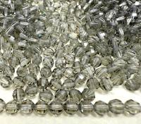 4mm Swarovski Black Diamond Beads 5025 Faceted Oval Bead Jewelry making beads