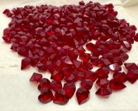 Swarovski 4800 Vintage Heart Rhinestones - 6.6x 6 mm in Siam unfoiled fancy stones jewelry making