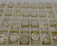 12MM Swarovski Pave Crystal Jeans Button 178011 Swarovski Crystal vintage articles jacket buttons