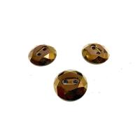 Jet Nut (3002) Swarovski Crystal Square Faceted Buttons for Sewing Projects - 12mm Vintage Crystal Button Beads and Jewelry Supplies