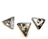 12mm Swarovski 3028 Triangle Crystal Satin Button vintage crystals Button vintage crystals