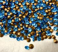 Swarovski 1357 17ss Brilliant Round Stone Aquamarine Vintage Swarovski rhinestones zirconium Crystal Clay Jewelry Repair