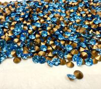 Swarovski 1357 17ss Brilliant Round Stone Aquamarine Vintage Swarovski rhinestones zirconium Crystal Clay Jewelry Repair