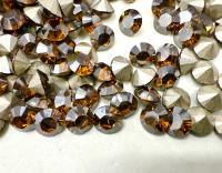 29ss Swarovski Crystal 1028 Chaton Topaz Satin Round Stone Pointed Back Crystal