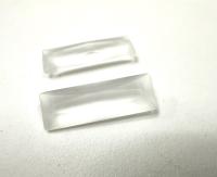 Swarovski 4547 Princess Baguette Fancy Stone 24x8mm Crystal Matt Finish Unfoiled