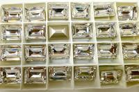 Vintage Swarovski 18x 13 mm Crystal Foiled 4527 Step cut crystal clay article Premier Crystal Rhinestones (2 Pieces) gemstones