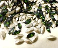 4231 Swarovski Crystal Turmaline foiled 6x3mm Navette Rhinestones Jewery making stones gemstones fancy stones