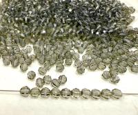 4mm Swarovski Black Diamond Beads 5025 Faceted Oval Bead Jewelry making beads