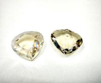 4370 Swarovski vintage Crystal Silver Shade Unfoiled 15.5X 14 mm Pear Fancy Stone Premier Crystal fancy stones, jewelry making, craft supply