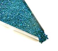 11/0 Charlotte Cut Beads Patina Opaque Emerald Aurore Boreale native beading supply