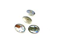 Swarovski Chessboard Rhinestone Button with metal shank 3817 Swarovski Crystal vintage articles
