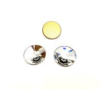 Swarovski Crystal 2006 Rivoli Rhinestone Flat Back Non Hotfix 14mm Crystal Vintage findings jewellery parts