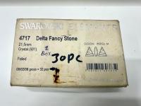 Swarovski 4717 Delta Fancy Stone 21.5mm Crystal Foiled jewelry making stones