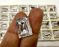 Vintage Swarovski 18x 13 mm Crystal Foiled 4527 Step cut crystal clay article Premier Crystal Rhinestones (2 Pieces) gemstones