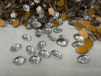 Swarovski 6X4 mm Vintage 2190 Flat Back Crystal foiled Oval Cabochon Cabs
