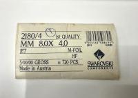 Swarovski Flat Back Hotfix (2180/4) 8x4mm - Oval