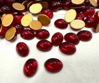 Swarovski 8 X6 mm Vintage 2190 Flat Back Oval Cabochon Cabs Jewelry making components