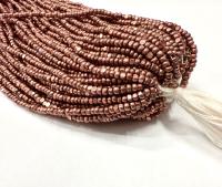11/0 Hanks Charlotte Cut Beads Metallic Old Rose