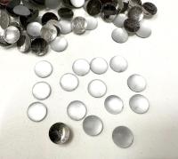 Swarovski 7 mm Vintage in Crytal Matt CAL Foil flat back Round Cabochon Cabs