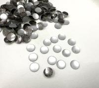 Swarovski 7 mm Vintage in Crytal Matt CAL Foil flat back Round Cabochon Cabs