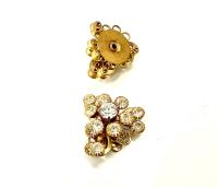 20 mm Vintage brass Swarovski Embellishment DIY Hair Bow Supplies wedding decorations