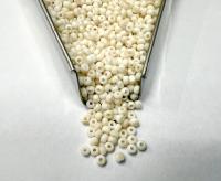 11/0 Charlotte true Cut Beads Patina Matt Chalk White Aurore Boreale loose beads embroidery materials