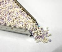11/0 Charlotte Cut Beads Periwinkle Petal Mix