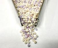 11/0 Charlotte Cut Beads Periwinkle Petal Mix