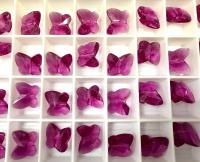Swarovski Elements 12mm #5754 Crystal Butterfly in Fuchsia