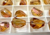 Swarovski Art 5524 CRYSTAL 16mm Cosmic Crystal Copper Beads