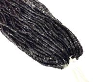 11/0 Czech Two Cut Seed Bead Black Full hanks Preciosa Ornella loose beads
