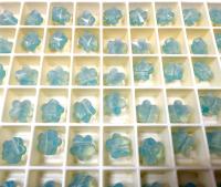 Swarovski Elements 8MM Swarovski 5744 Pacific Opal Faceted Flower Crystal Beads side drilled Premium Supply