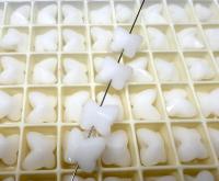 Swarovski Elements 10mm #5754 Crystal Butterfly in White Alabaster