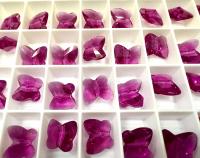 Swarovski Elements 12mm #5754 Crystal Butterfly in Fuchsia