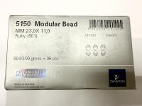 5150 – 23x11mm Swarovski Crystal Modular Bead in Ruby