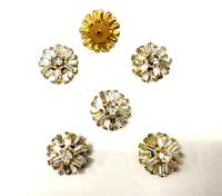 18 mm Vintage in crystal Brass settings Swarovski Embellishment DIY Supplies wedding decorations