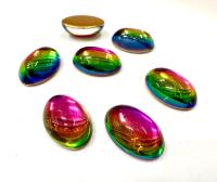 Swarovski Crystal Cabochons, Vintage Oval Flat Backs (16x11 mm) - 2/6 Pieces