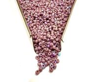 Patina Opaque Light Purple Aurore Boreale Charlotte Cut Beads, 11/0