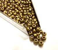 6/0 Metallic Dorado Charlotte Cut Glass Beads (Approx 4MM)
