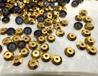 4mm Preciosa Crystal Aurum unfoiled Flat Back Sew-On Stones