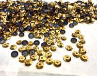 4mm Preciosa Crystal Aurum unfoiled Flat Back Sew-On Stones