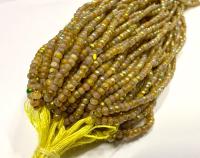 11/0 Hanks Charlotte Cut Beads Patina Opal Neon Dark Yellow Aurore Boreale PREMIUM SEED BEADS Native Supplies truecuts beads
