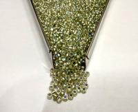 11/0 Charlotte Cut Seed Beads, Pearl Lined AB Czech Glass