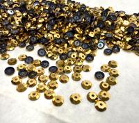 4mm Preciosa Crystal Aurum unfoiled Flat Back Sew-On Stones