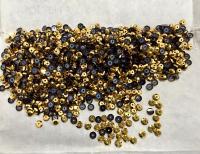 4mm Preciosa Crystal Aurum unfoiled Flat Back Sew-On Stones