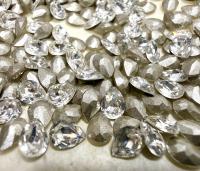 Vintage Swarovski 6x4 mm Crystal Pear Shape 4320 Premier Crystal Rhinestones (6 Pieces) gemstones, jewlery